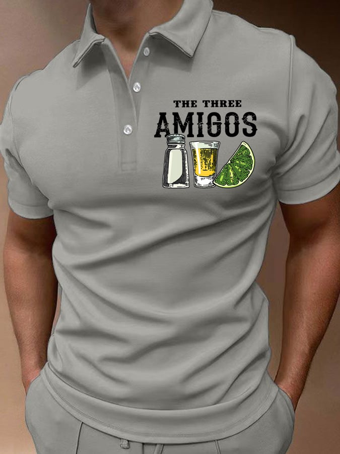 Camisa polo The Three Amigos Cinco De Mayo estampado para hombre
