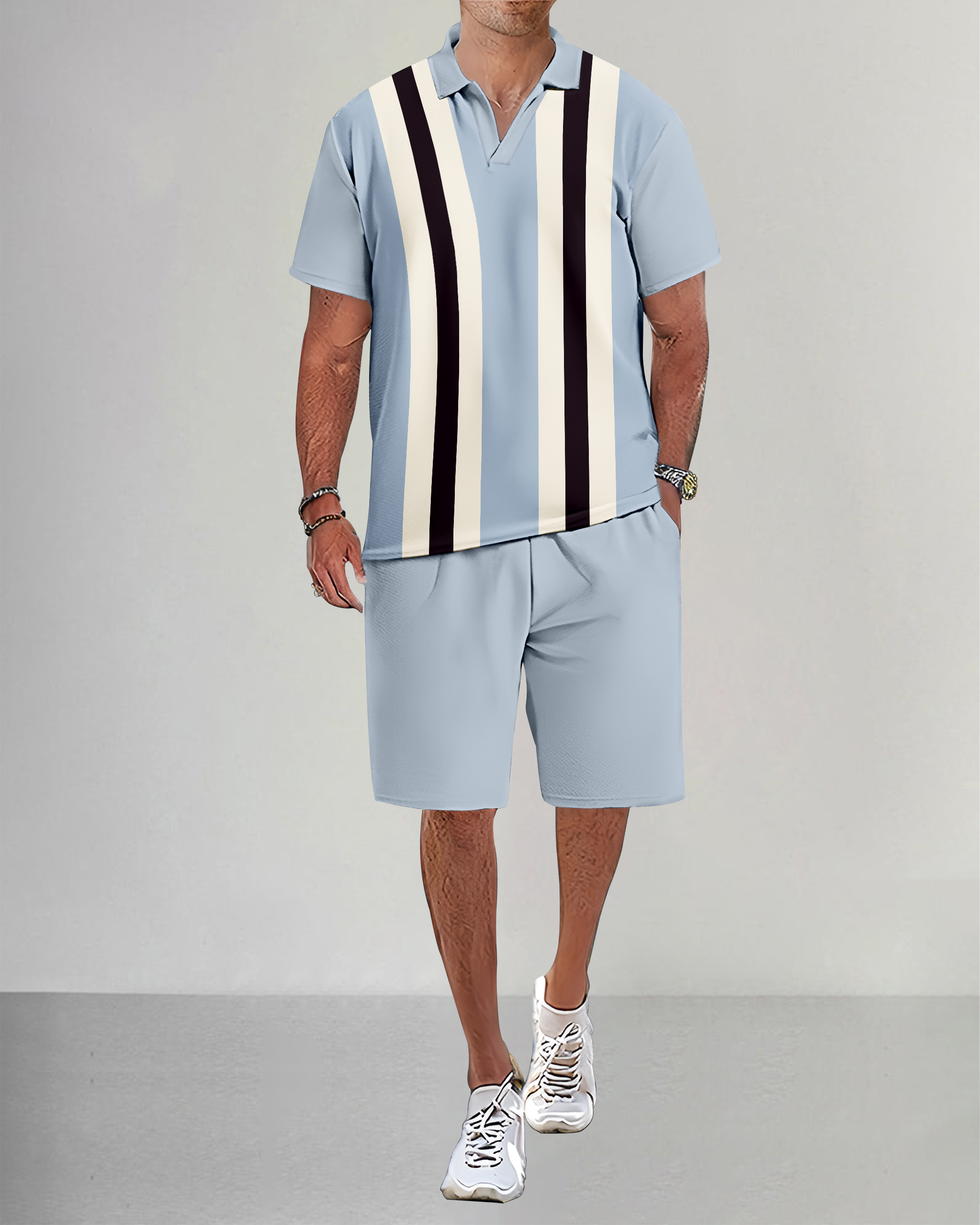 Suitmens casual Summer POLO Set 010 para hombre