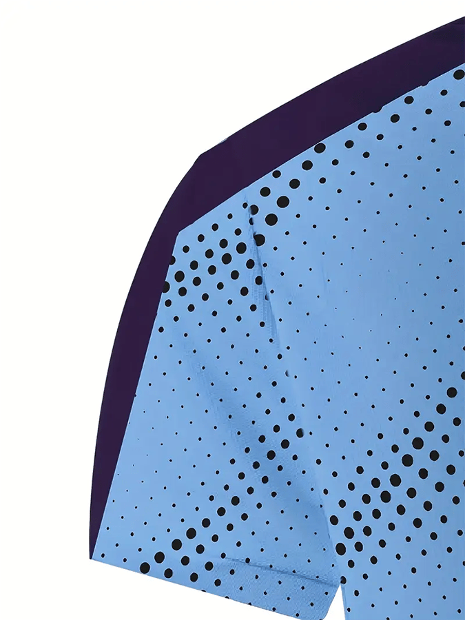 Camisa polo Golf casual estampado casual para hombre