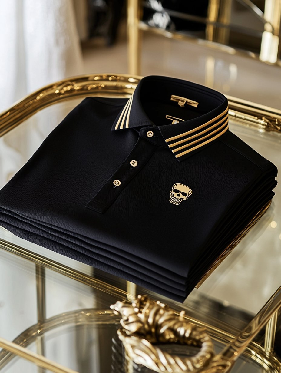 Camisa polo ejecutivo casual Button de manga corta para hombre