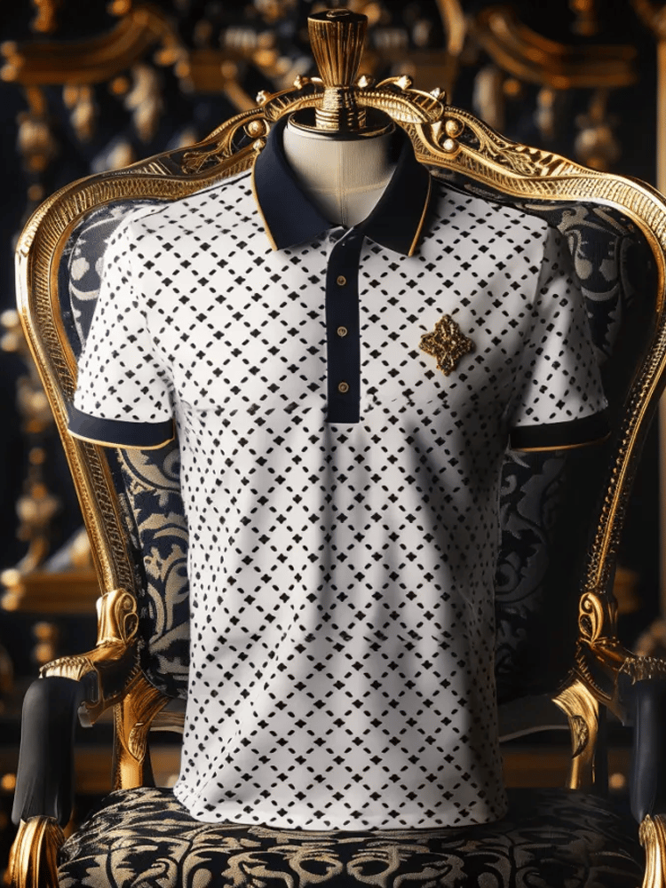 Camisa polo casual ejecutivo Button de manga corta para hombre