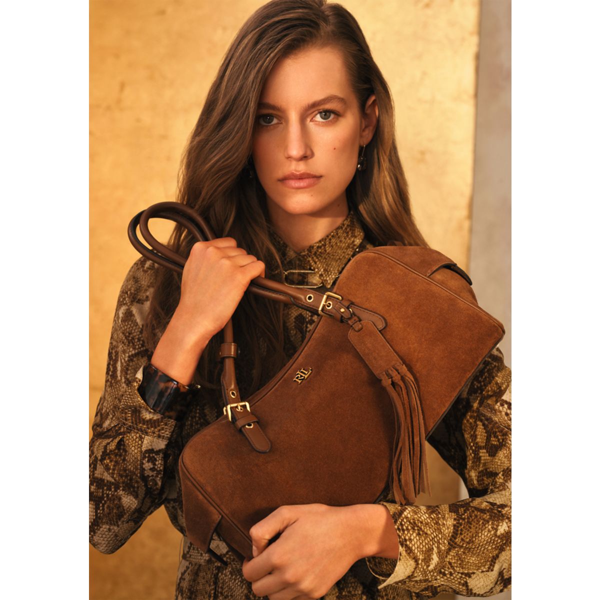 Suede Large Marcy Zip Satchel - 1