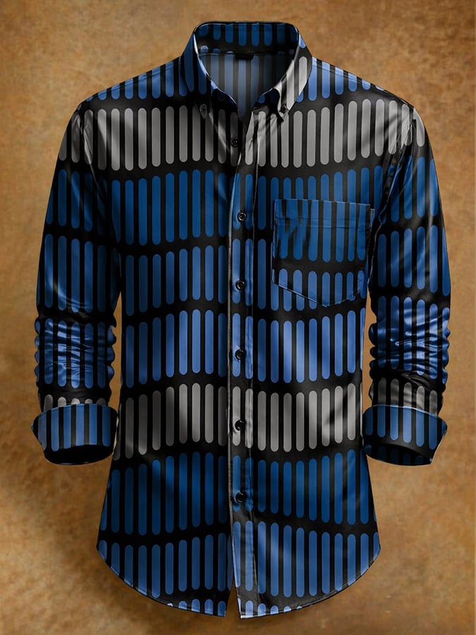 Modern Geometric rayas Princamiseta