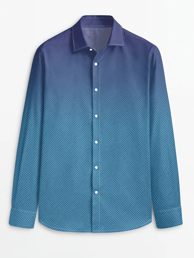 Light de lujo ejecutivo a rayas Princamiseta para hombre