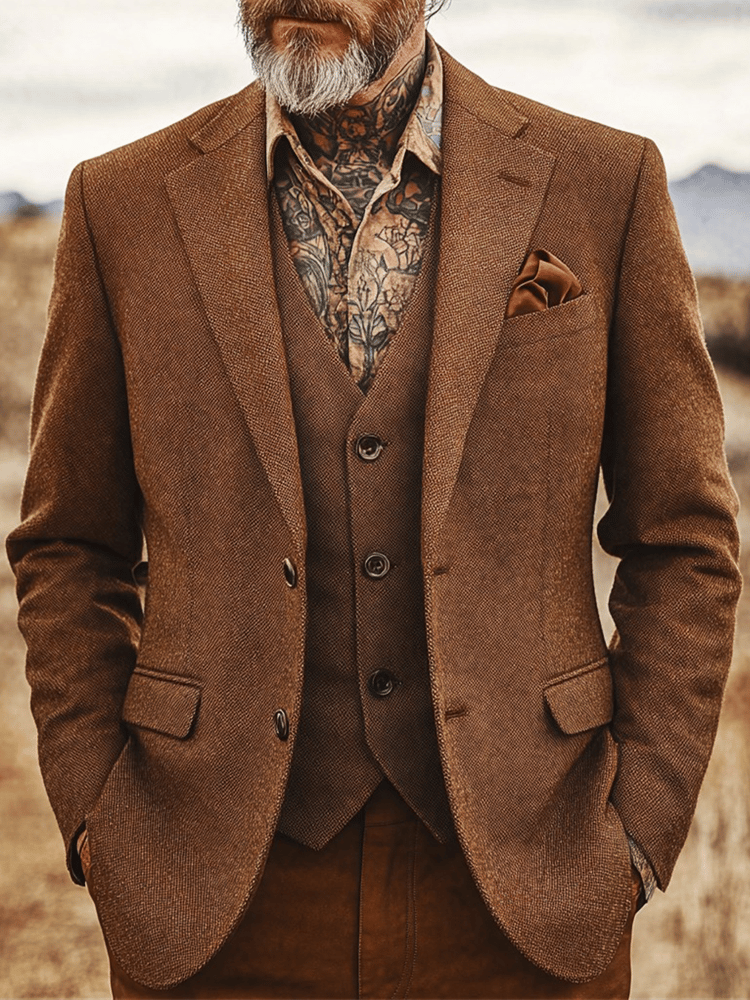 Saco vintage Western para hombre
