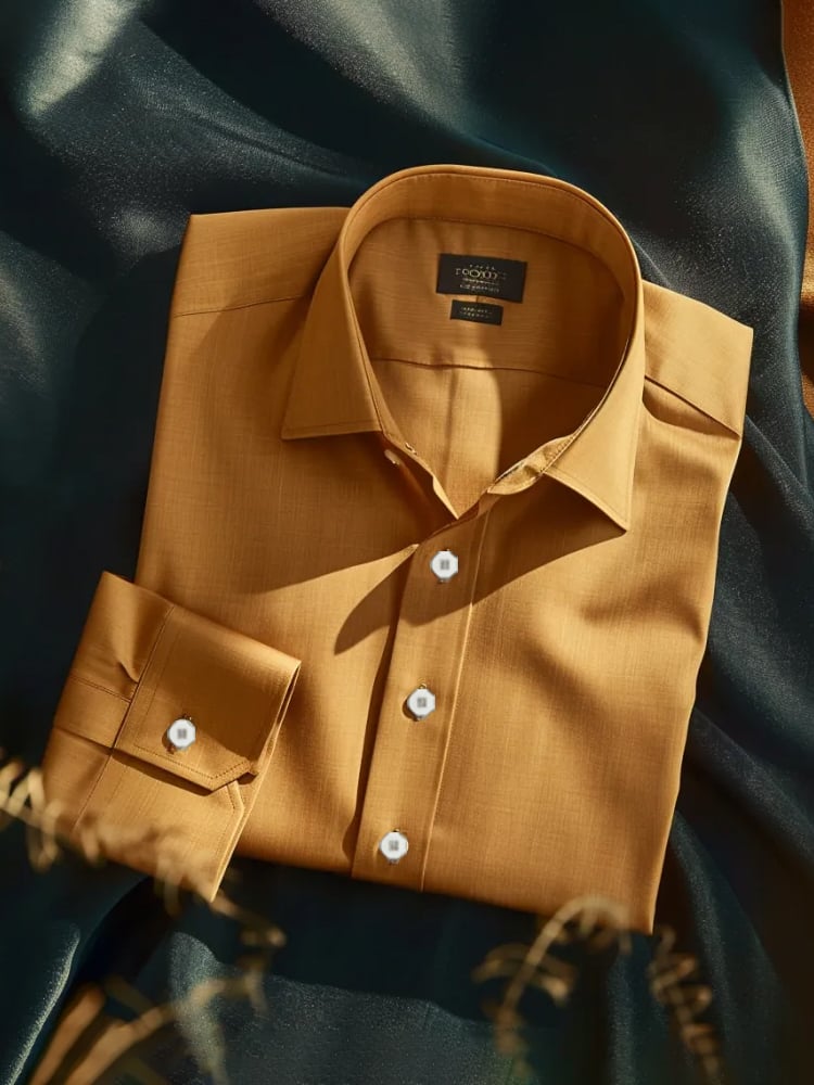 Camisa ejecutivo de lujo de manga larga para hombre