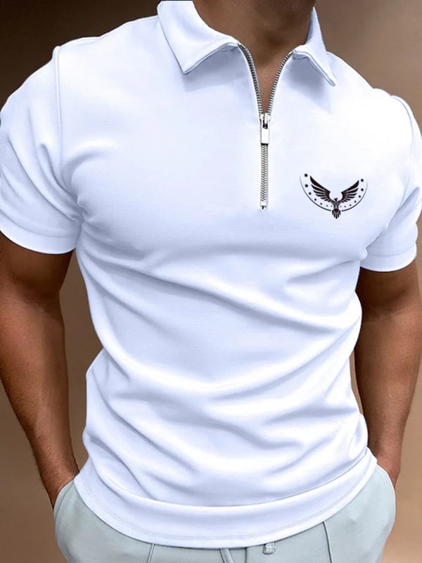 Casual cierre Polo para hombre