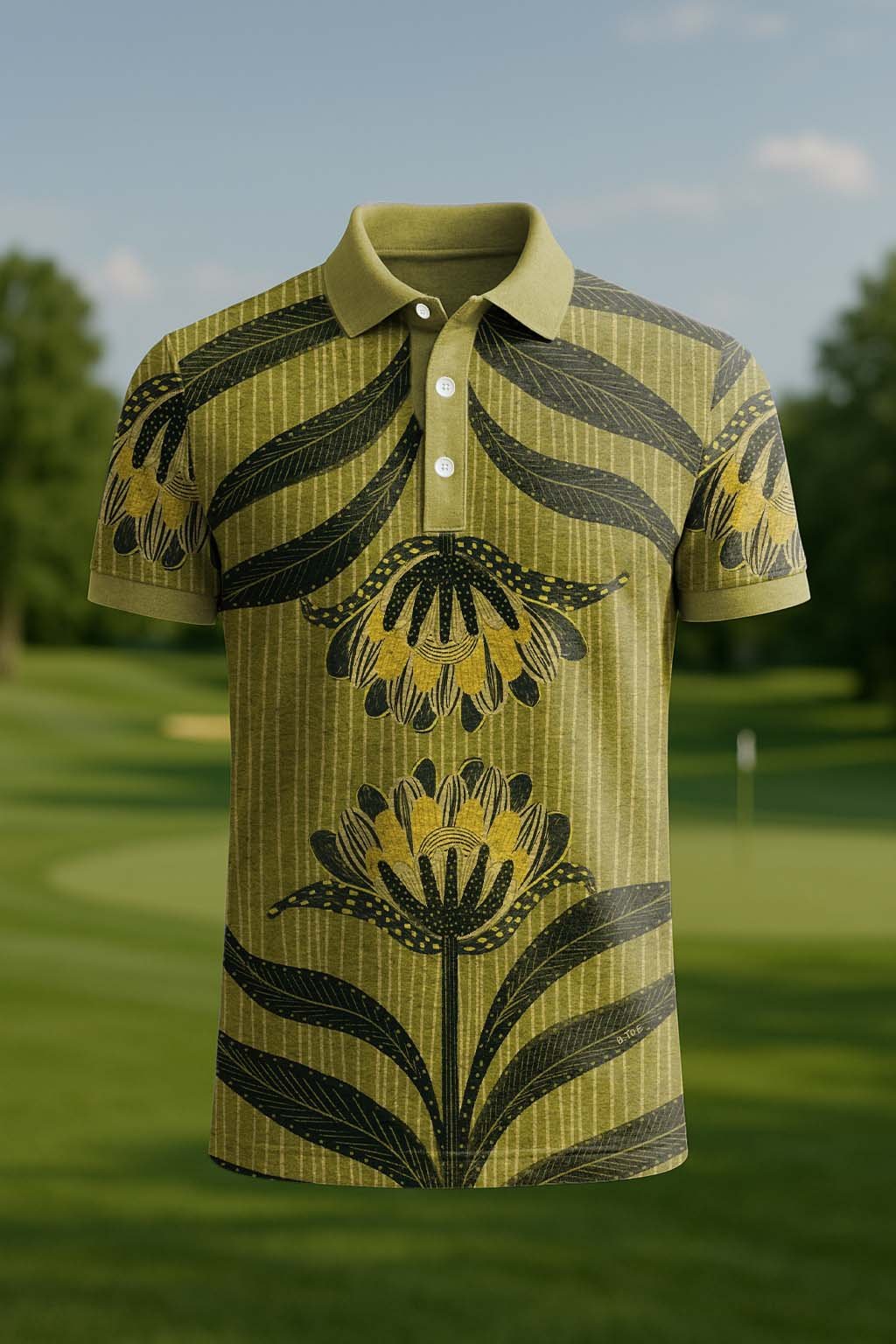 Camisa polo clásico ejecutivo Old Money Button de manga corta para hombre