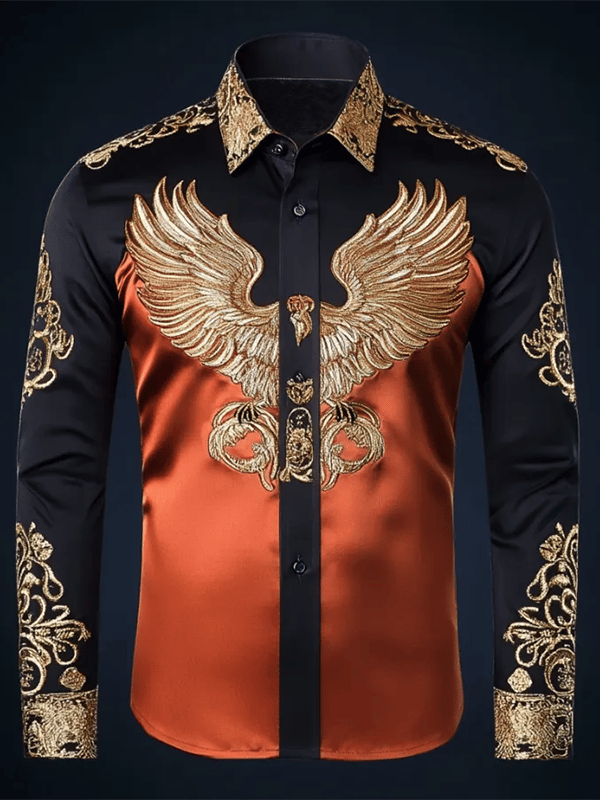 Camisa de lujo Gorgeous de manga larga para hombre