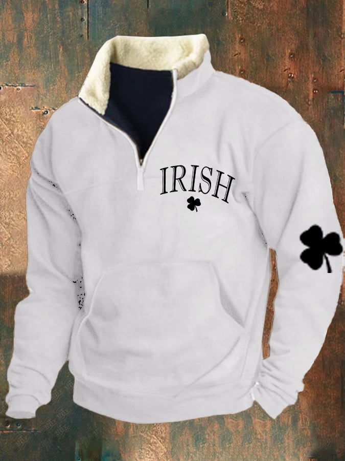para hombre St. Patrick's Day Shamrock Print Sweacamiseta