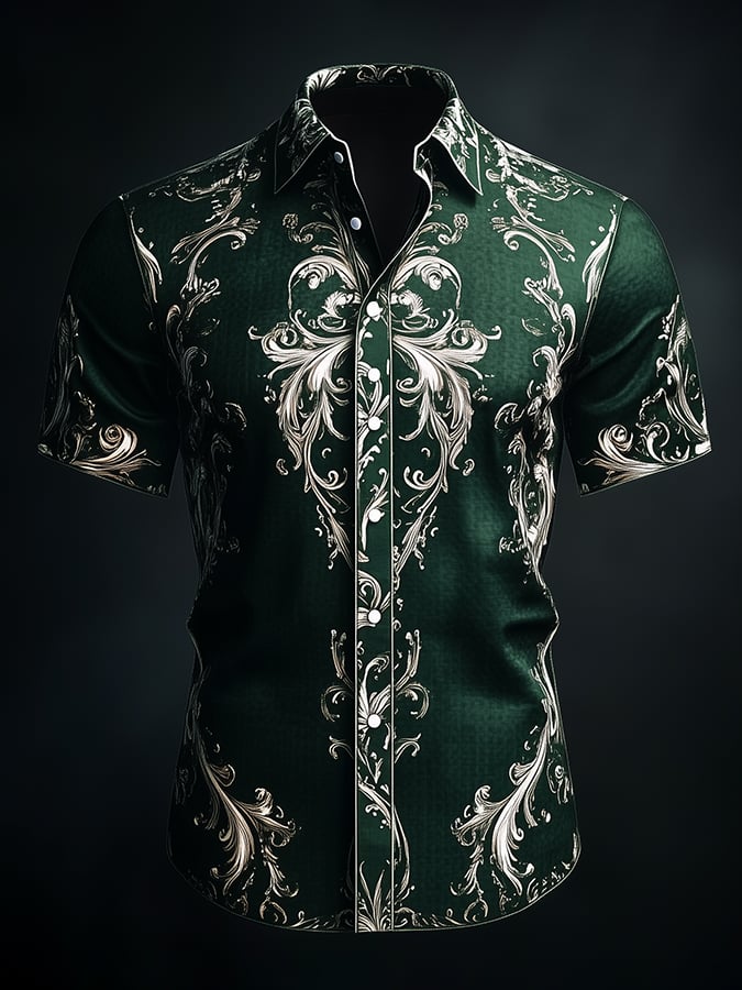 Camisa retro Gothic Dark para hombre