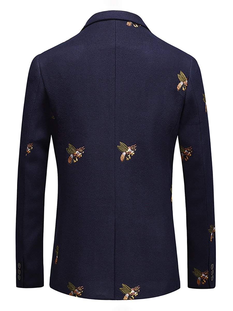 Chaqueta ejecutivo casual bordado Suit para hombre