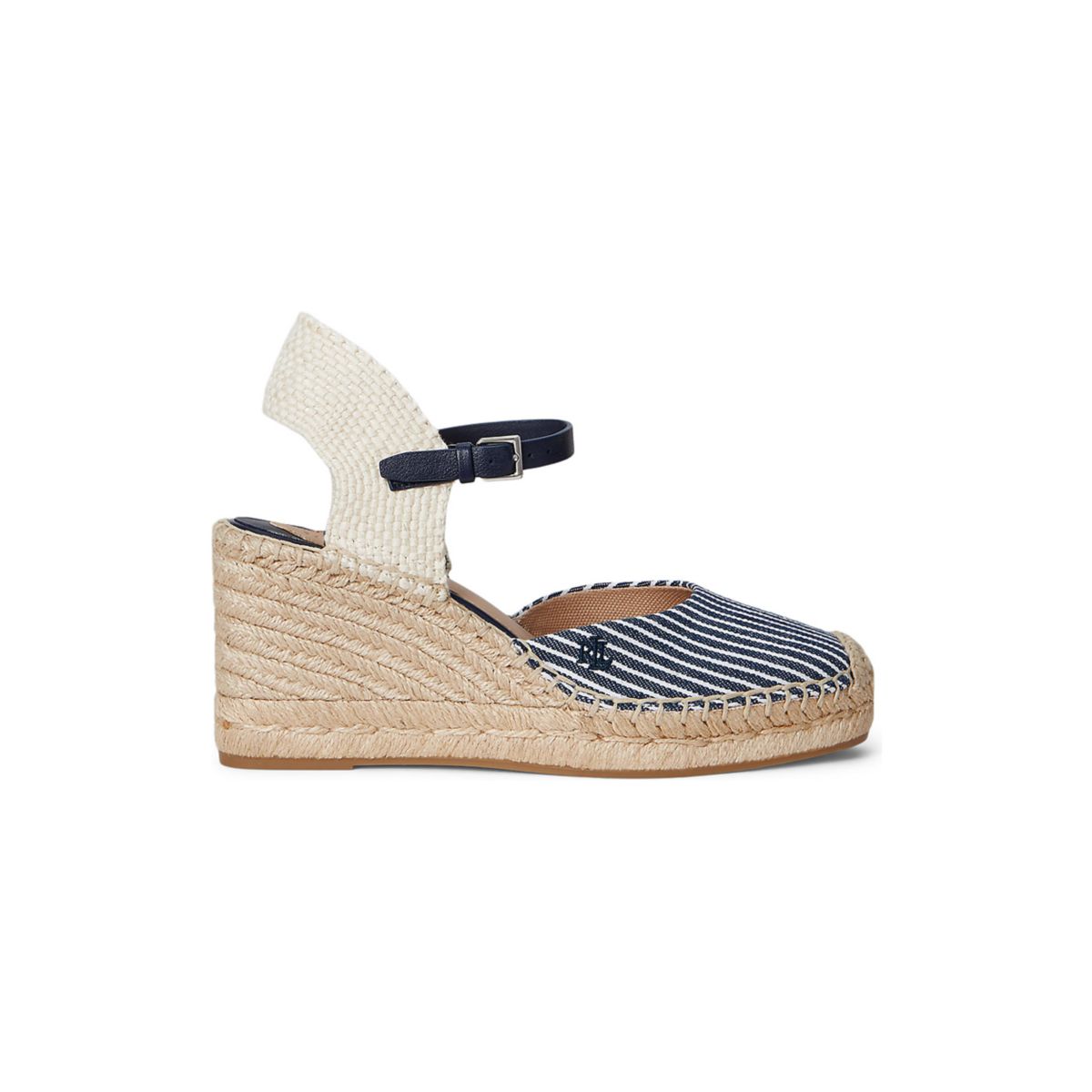 Robby Striped Canvas & Jute Espadrille - 2