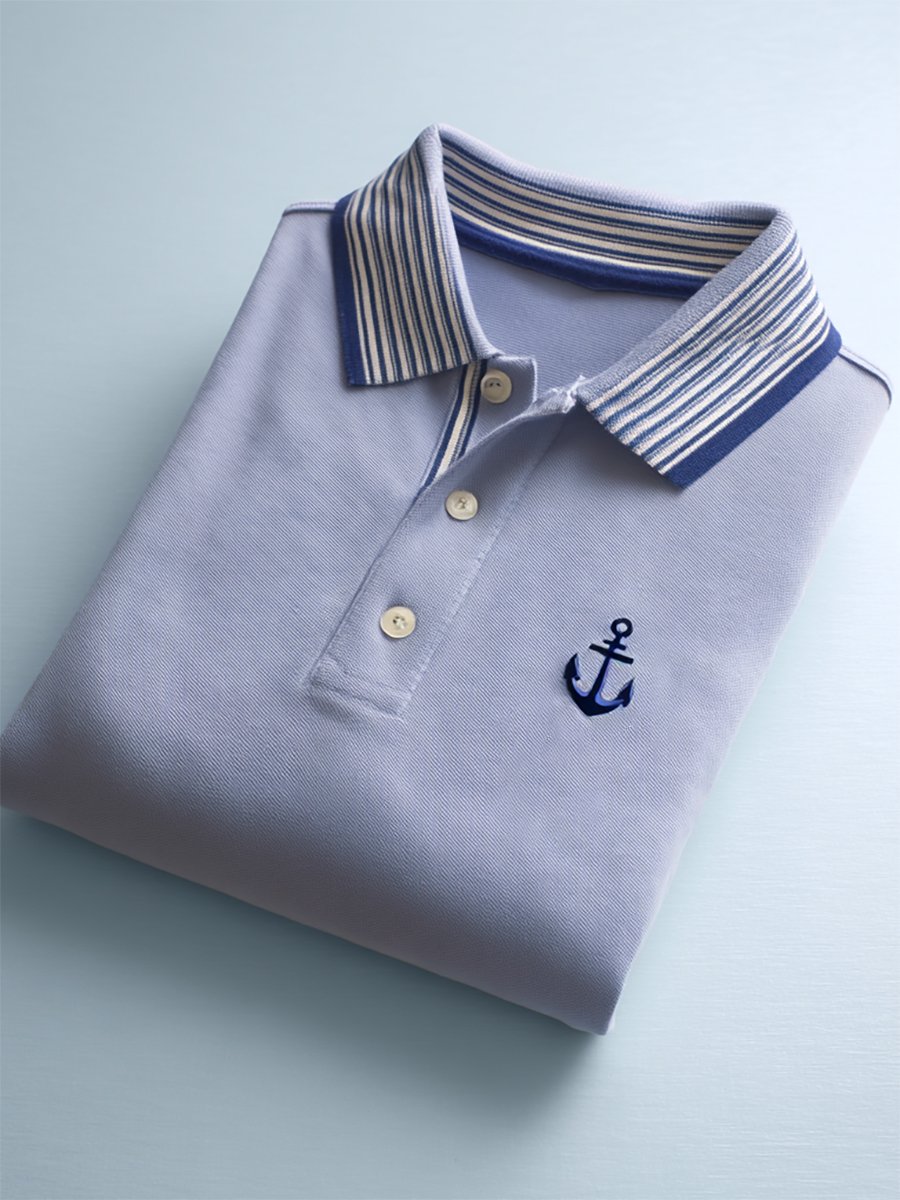 Camisa polo ejecutivo casual Button de manga corta para hombre