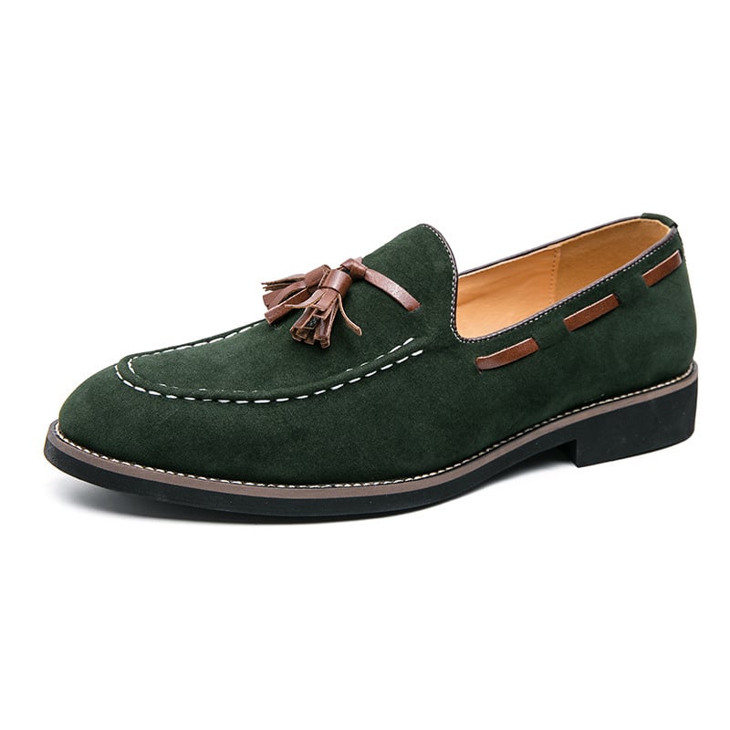 Zapatos retro ejecutivo casual gamuza Tassel
