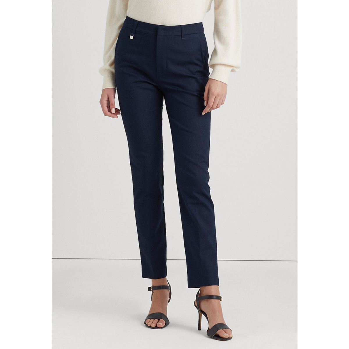Petite Stretch-Cotton-Blend Pants - 1