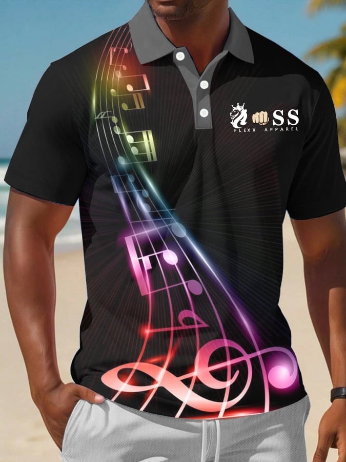 De moda casual ejecutivo Contrast Color Polo para hombre