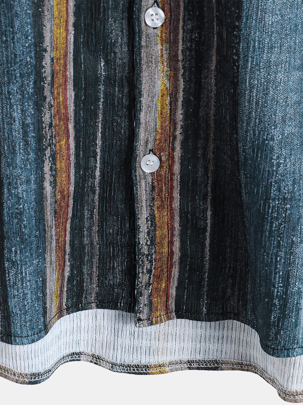 Camisa Summer a rayas de manga corta Hawaiian para hombre