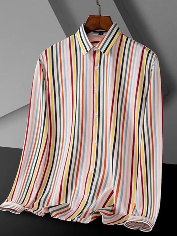 Camisa a cuadros ejecutivo de manga larga para hombre