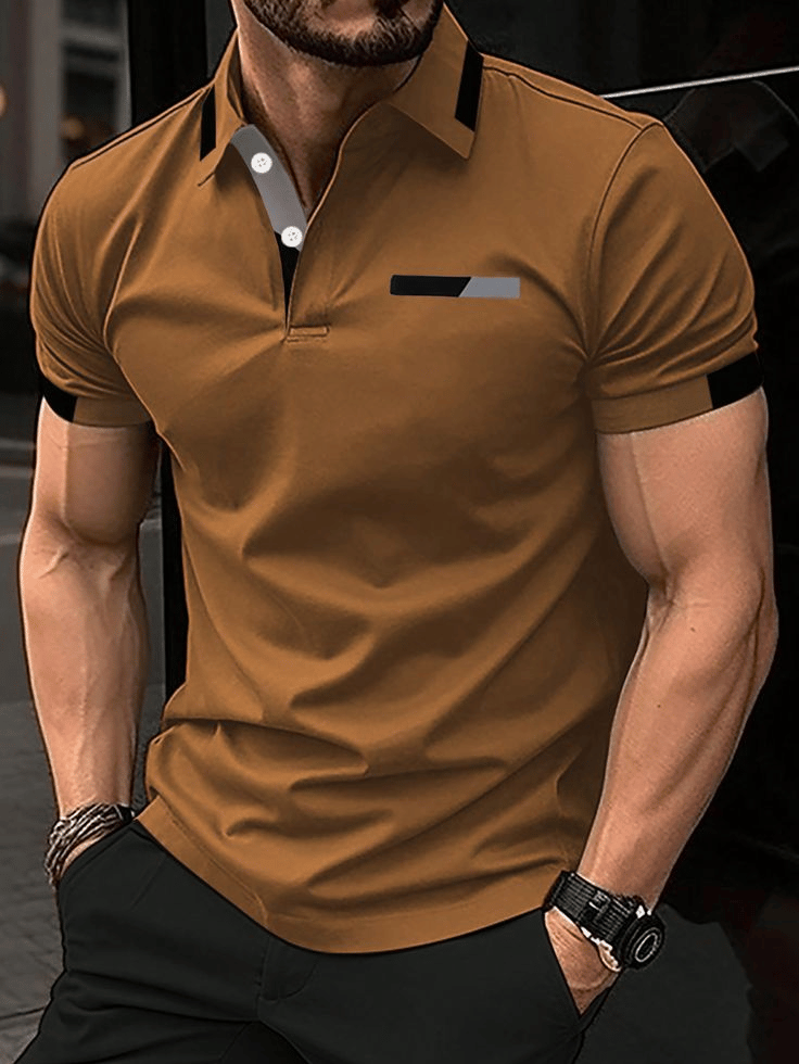 Camisa casual ejecutivo de moda polos para hombre