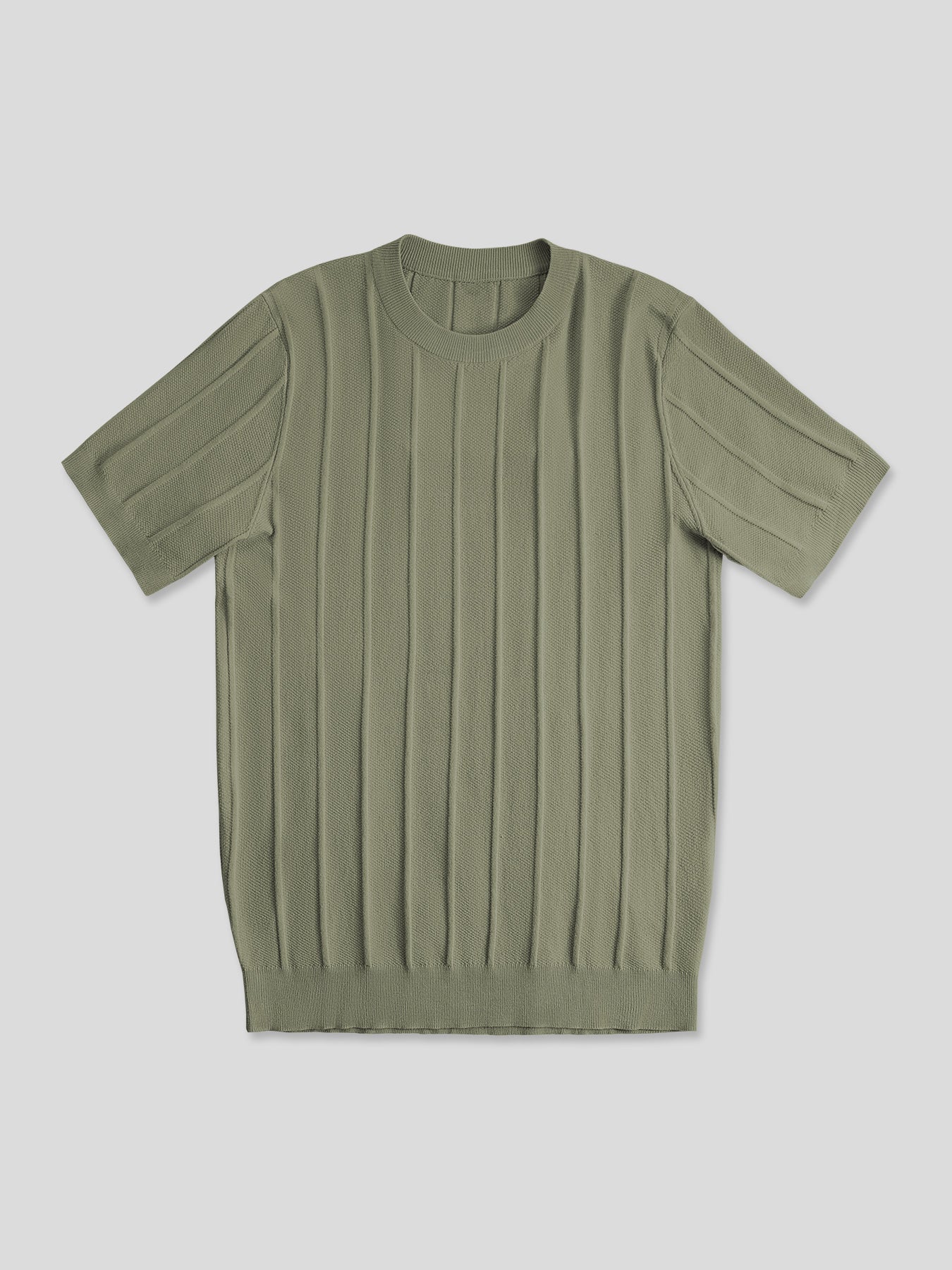 Camiseta Gentletejido transpirable a rayas de manga corta tejidoted