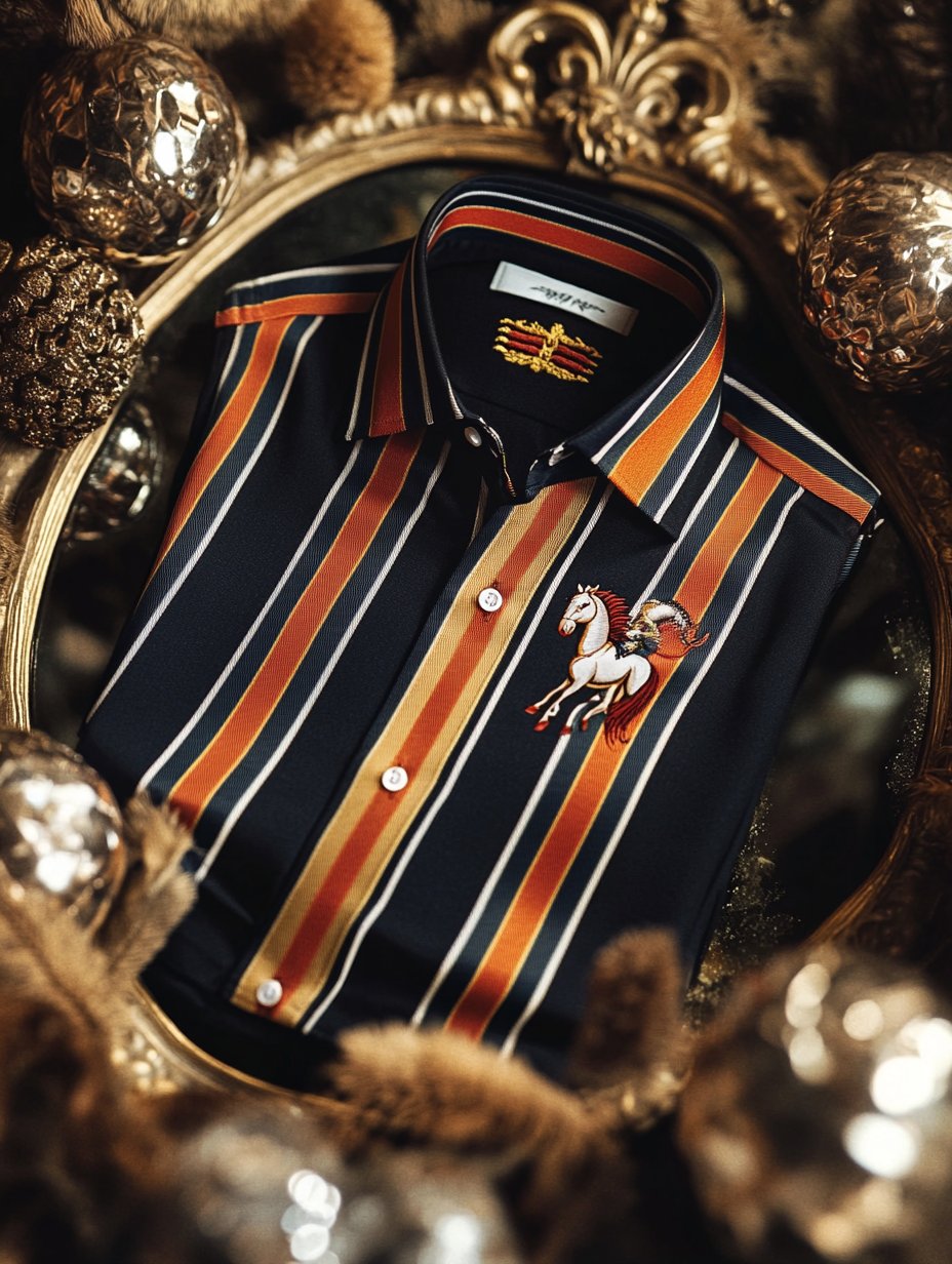 Camisa de lujo ejecutivo de manga larga para hombre