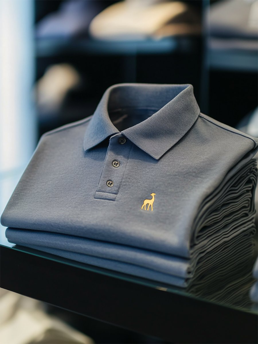 Camisa polo Couple ejecutivo casual Button de manga corta para hombre