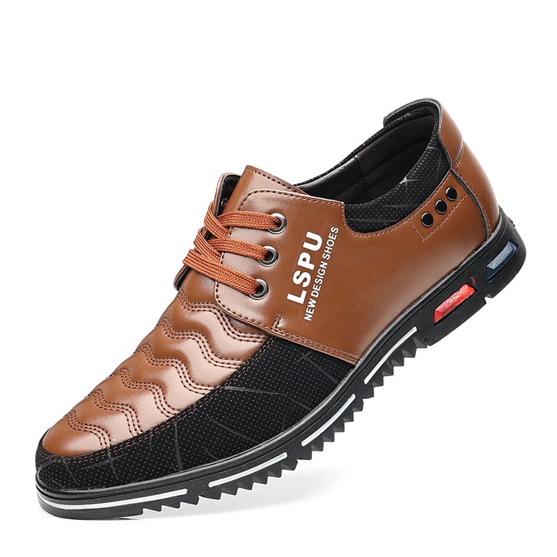 Zapatos Middle Aged And Elderly Patchpara trabajo de modaable casual cuero para hombre