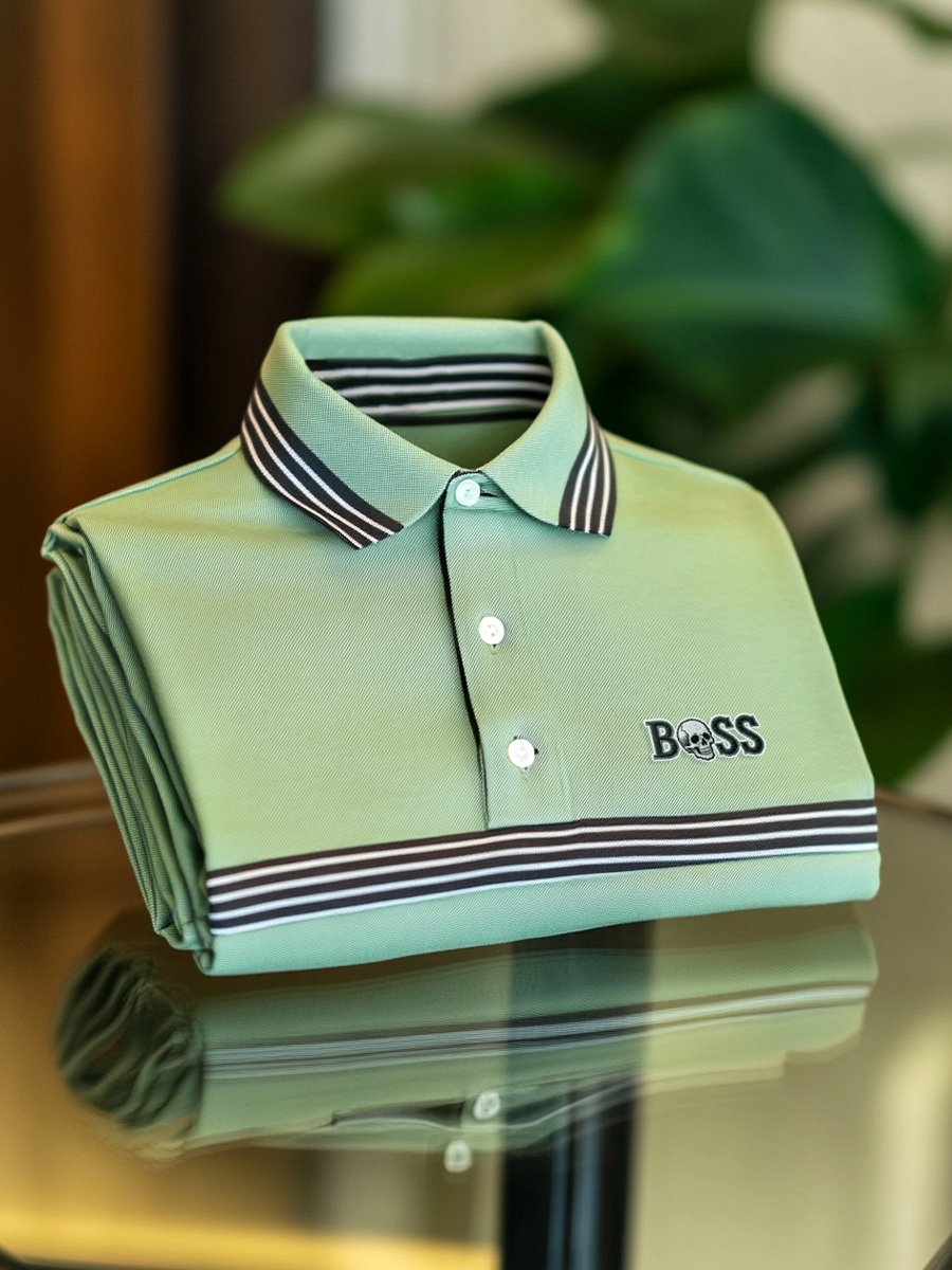 Camisa polo ejecutivo casual Button de manga corta para hombre