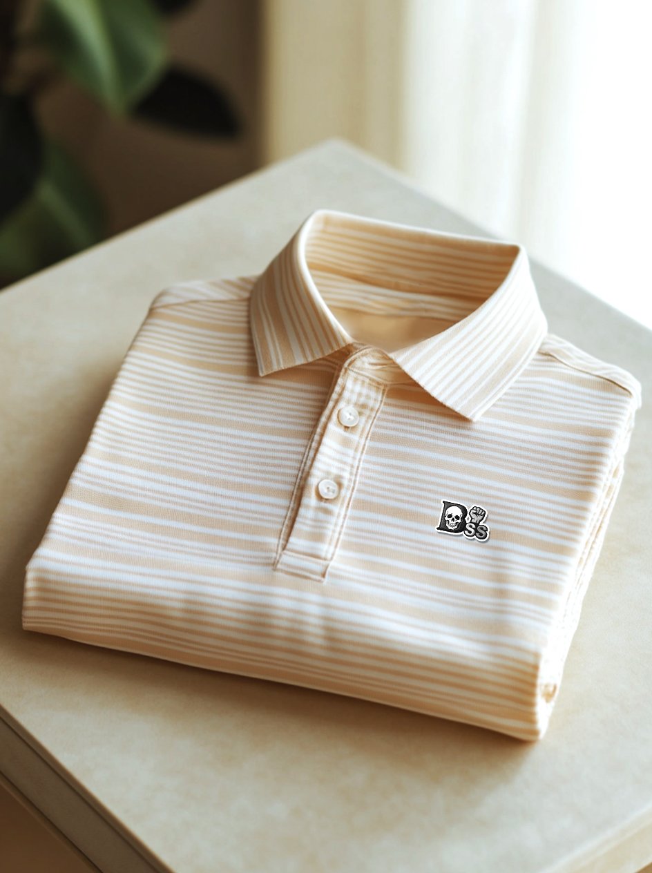 Camisa polo ejecutivo casual Button de manga corta para hombre