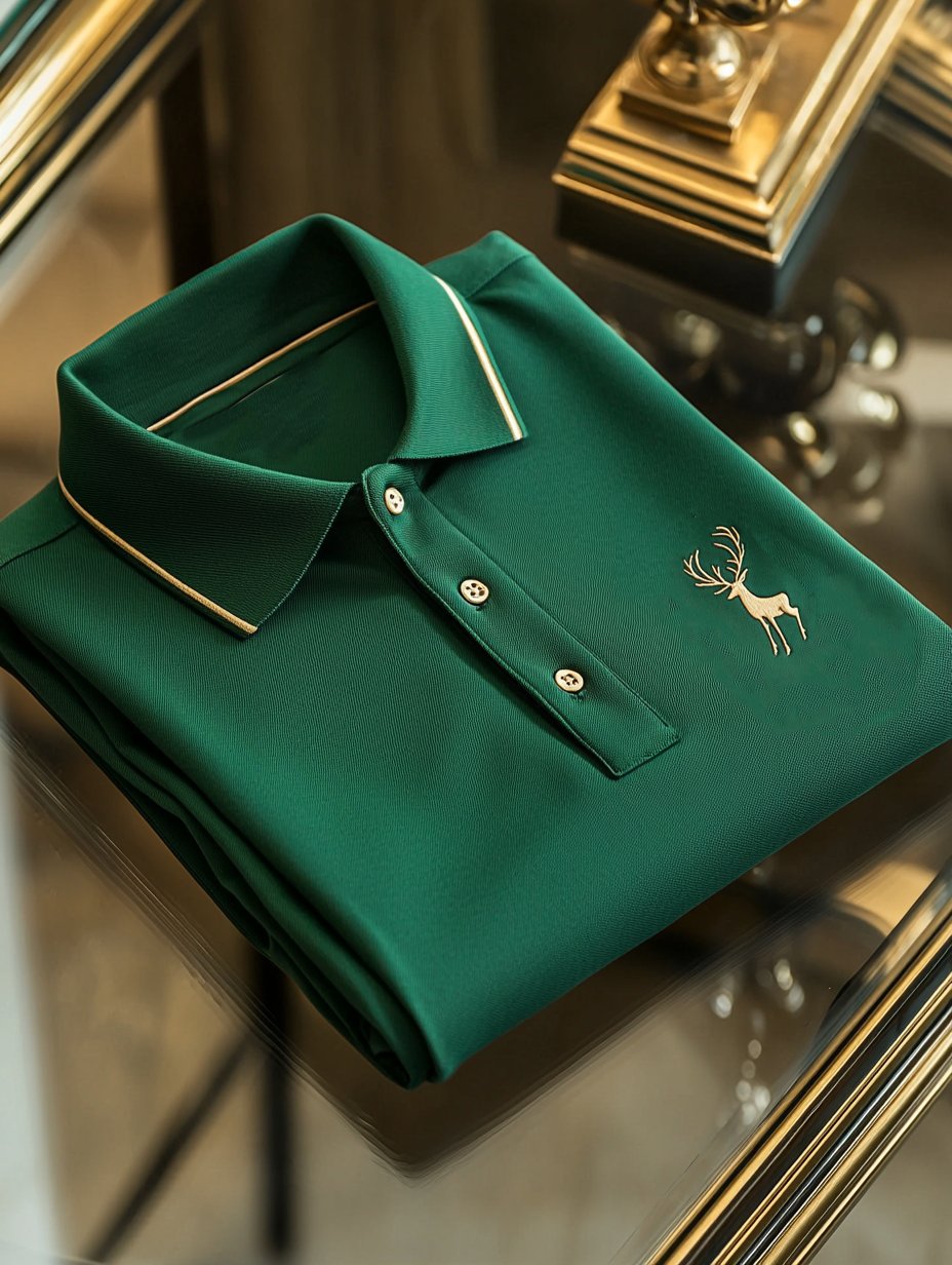 Camisa polo ejecutivo casual Button de manga corta para hombre