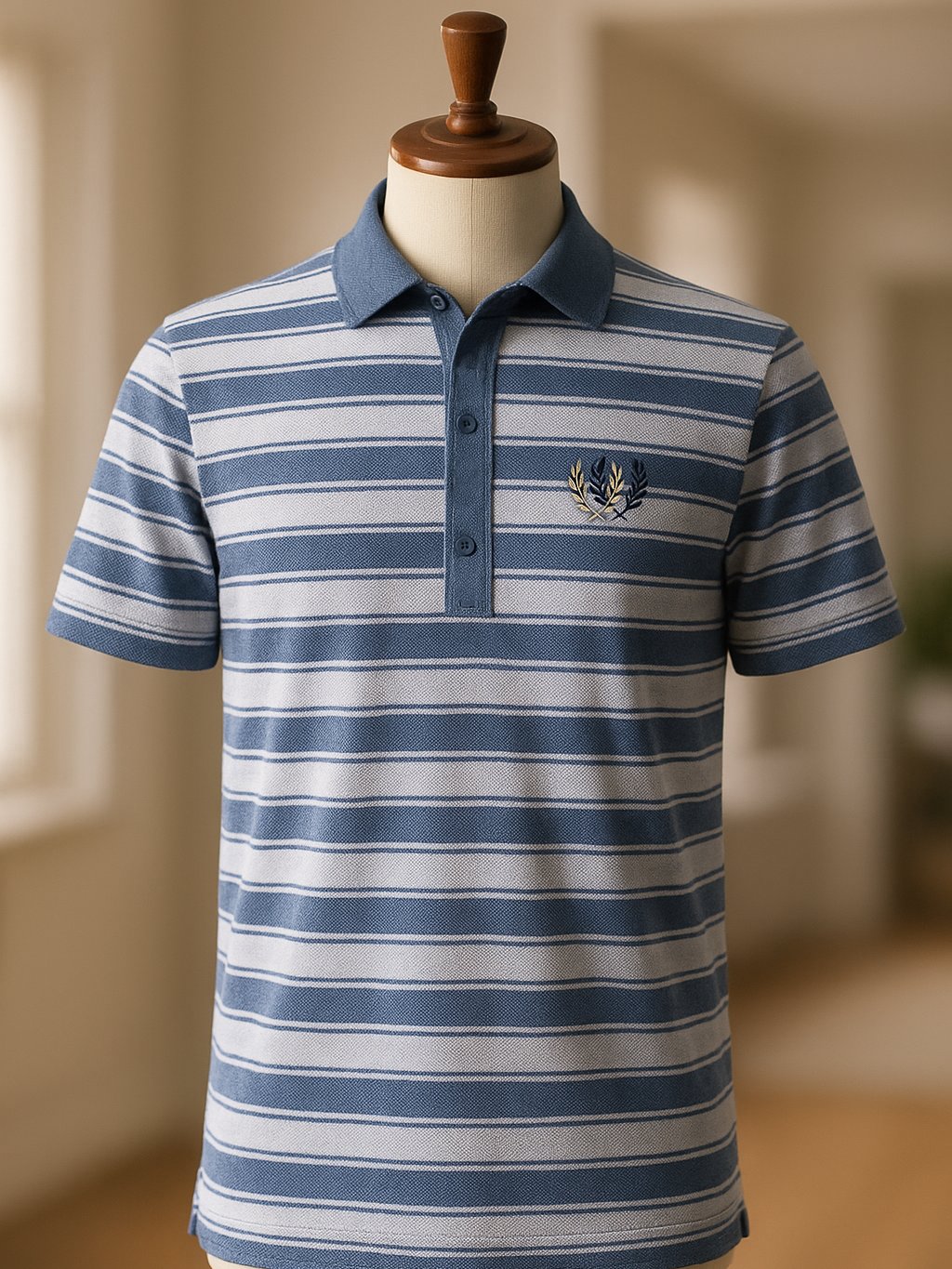 Camisa polo ejecutivo casual Button de manga corta para hombre