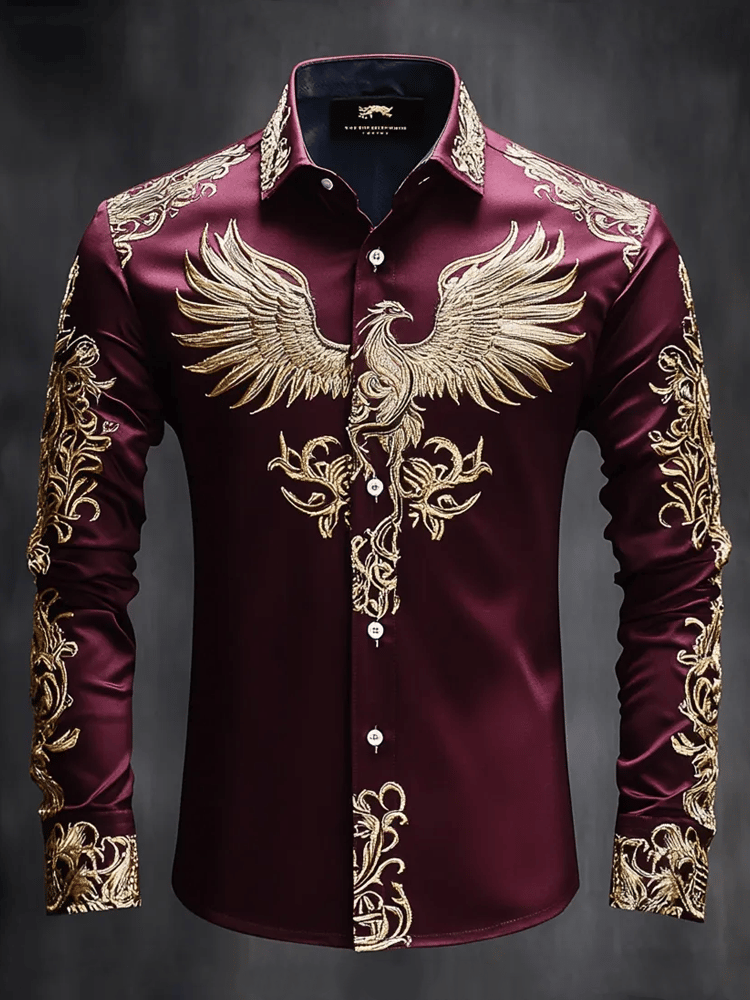 Camisa de lujo Gorgeous de manga larga para hombre