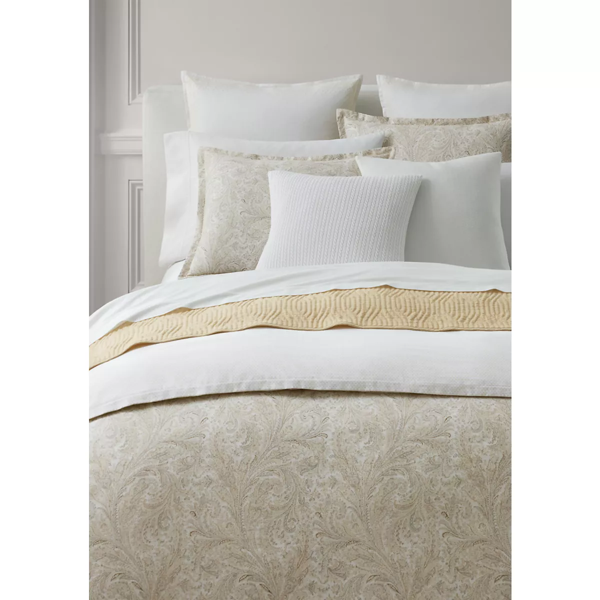 Marah Paisley Cotton Percale Full/Queen Comforter Set - 4
