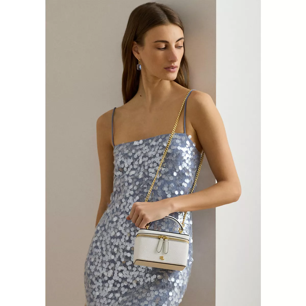 Leather Small Hallee Crossbody Bag - 1