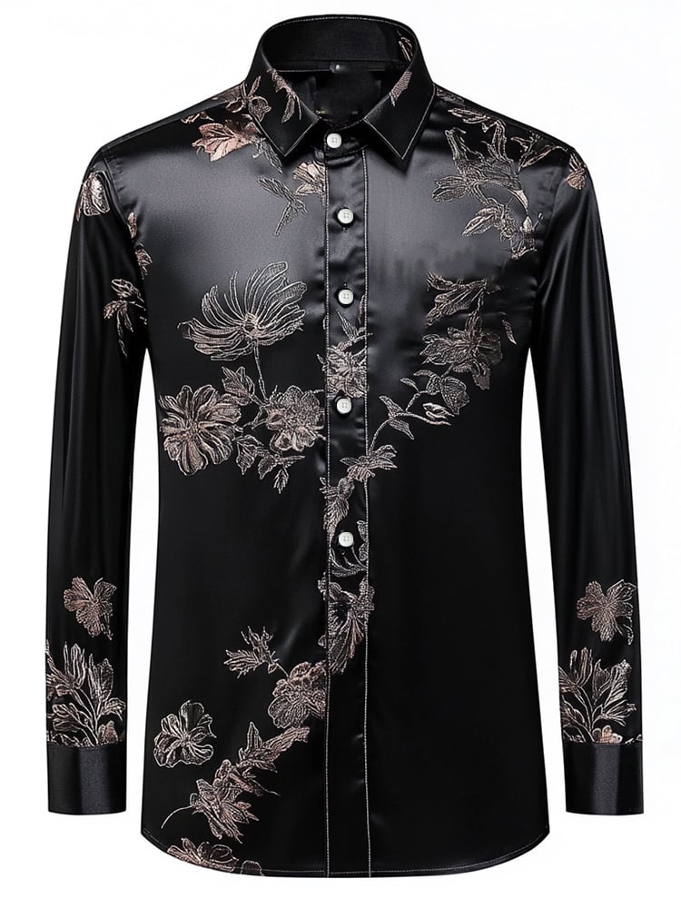 Camisa ejecutivo de lujo de manga larga para hombre