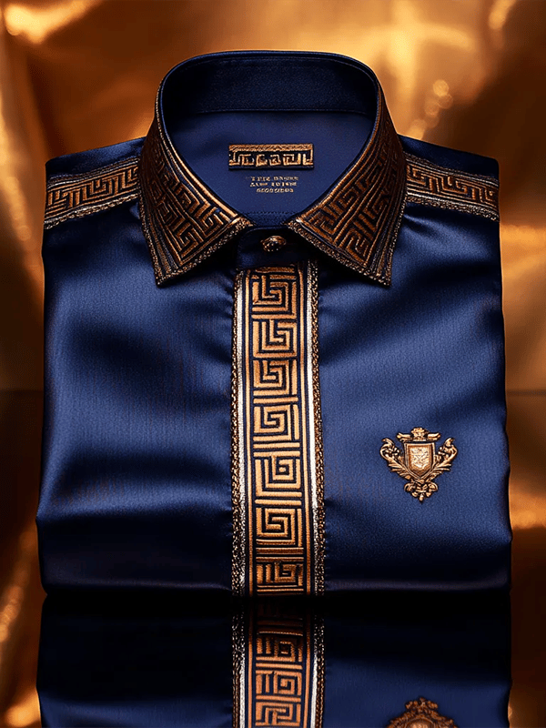 Camisa de lujo Gorgeous de manga larga para hombre