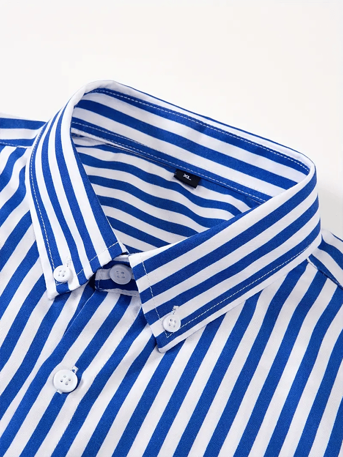 Camisa a rayas ejecutivo casual para hombre