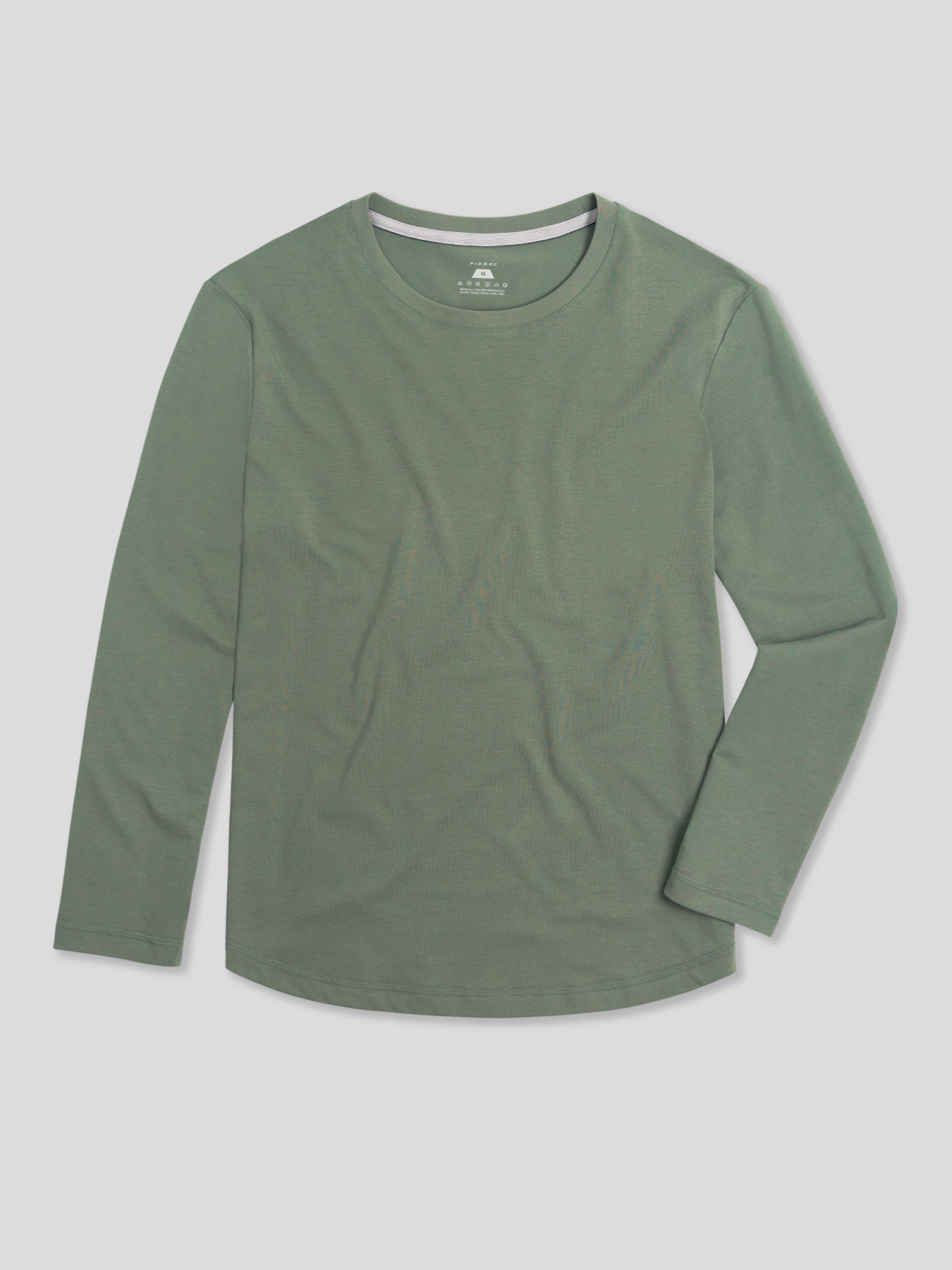 StaySmooth de manga larga Curve Hem Tee:clásico Fit