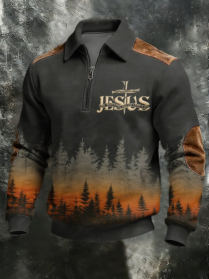 Sudadera vintage-Style Faith estampado -Fast Shipping para hombre