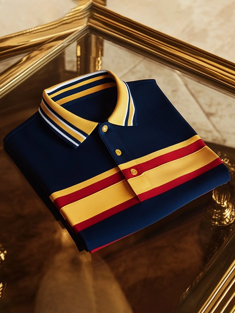 Camisa polo ejecutivo casual Button de manga corta para hombre