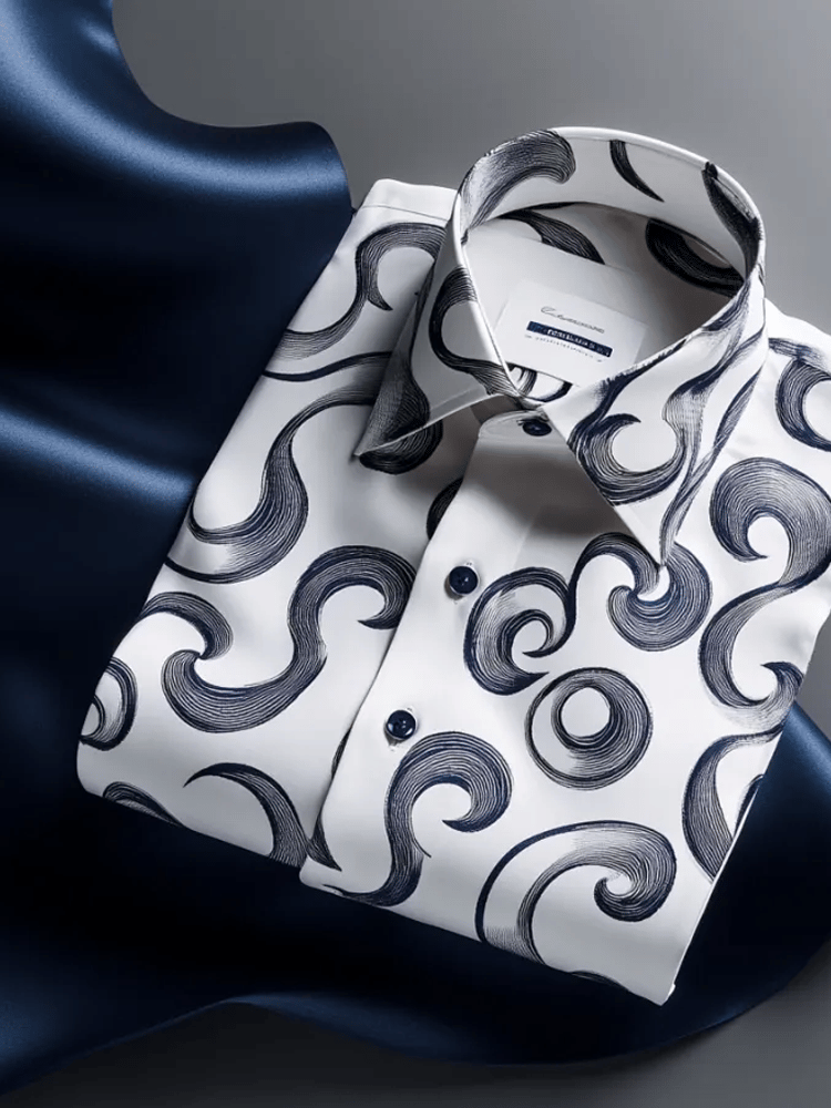 Camisa de lujo ejecutivo de manga larga para hombre