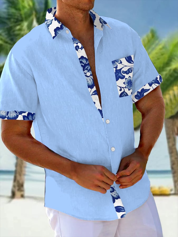 Camisa Art Hawaiian Resort casual (Pockets Included) para hombre
