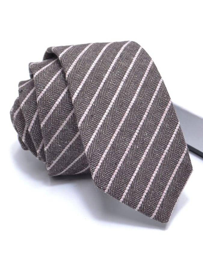 De modaable casual Versatile ejecutivo de algodón And de lino Tie para hombre