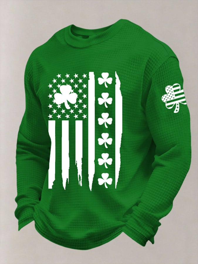 St. Patrick's Day estampado casual Top para hombre
