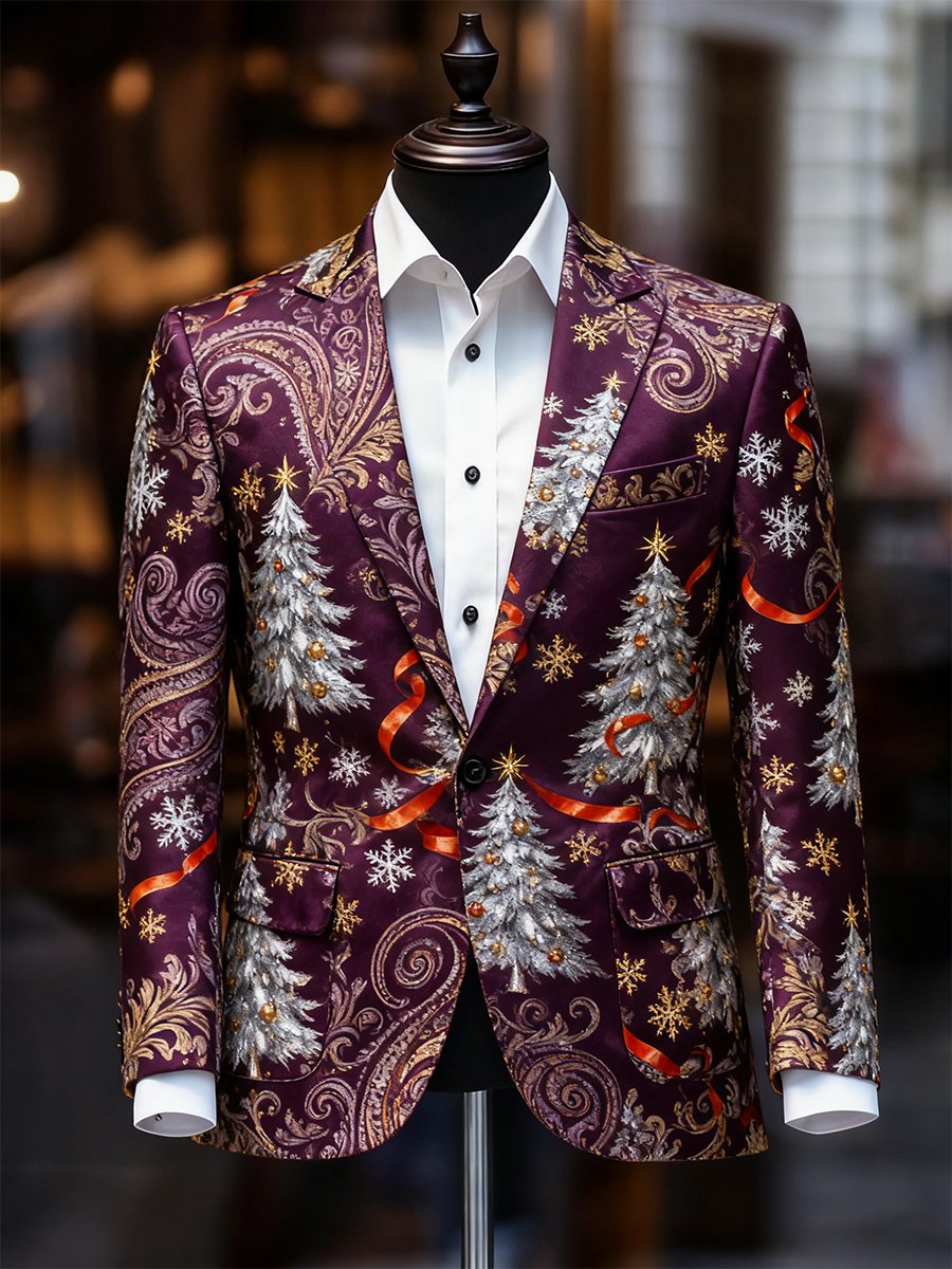 Ejecutivo casual Christmas Suit Outerwear para hombre