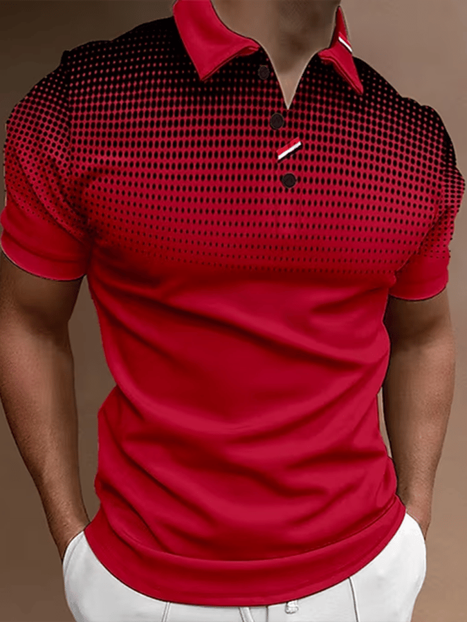 Camisa polo de manga corta estampado Pullover
