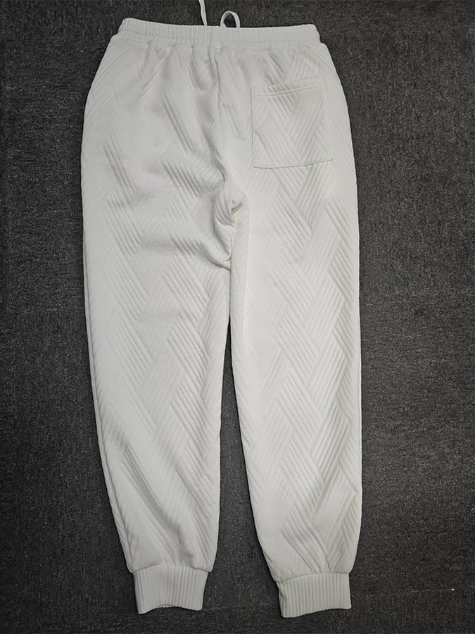 Retro Faith Design jacquard Fabric casual Sweatpantalón para hombre
