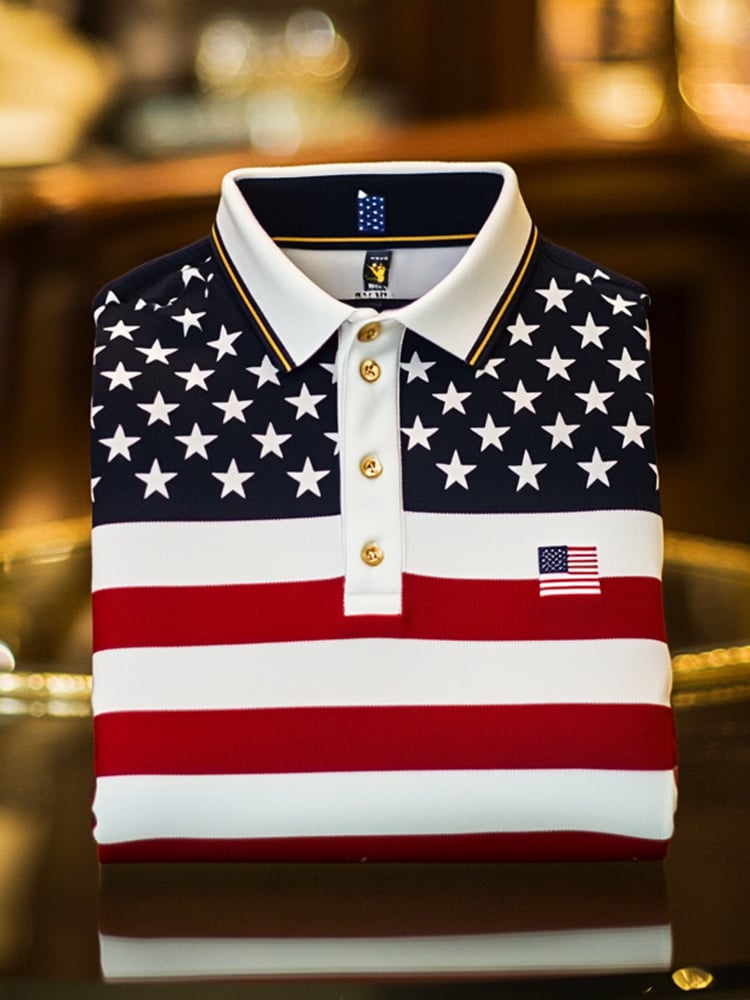 Camisa polo ejecutivo casual Button de manga corta para hombre