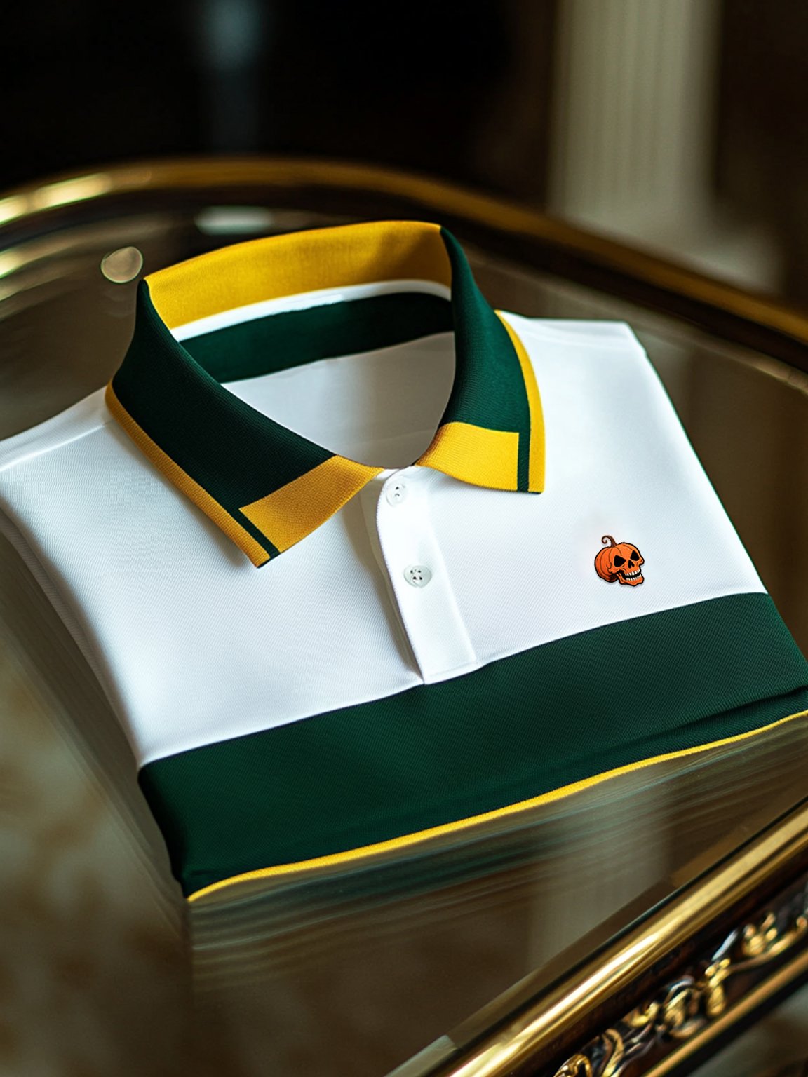 Camisa polo ejecutivo casual Artistic Button de manga corta para hombre